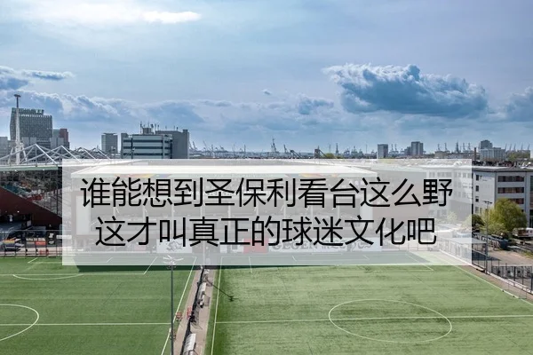 谁能想到圣保利看台这么野 这才叫真正的球迷文化吧